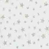 Elasztikus tüll csillag glitteres mintával - WHITE/SILVER